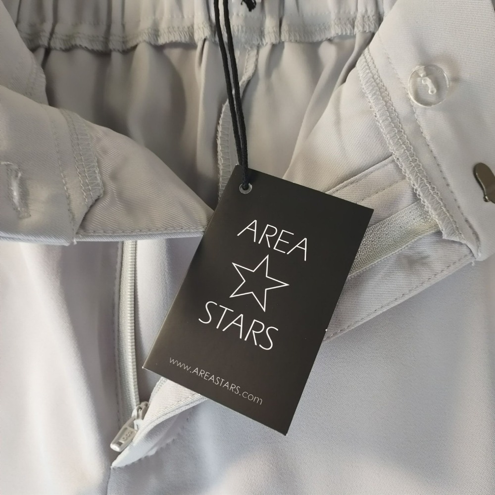 Area Stars Womens Wide Leg Trousers Light Grey Elastic Back Pants Size M NEW - Picture 6 of 11